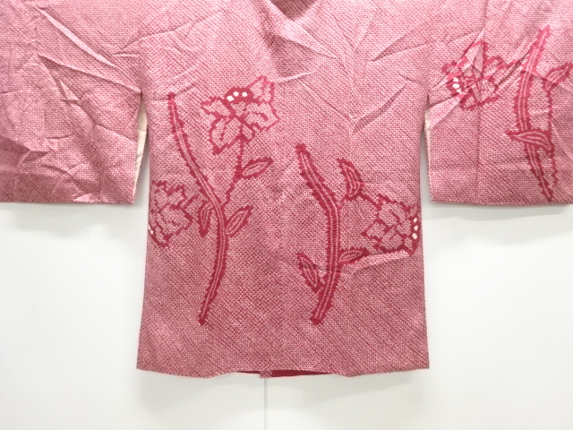 本総絞り花模様絵羽道行コート